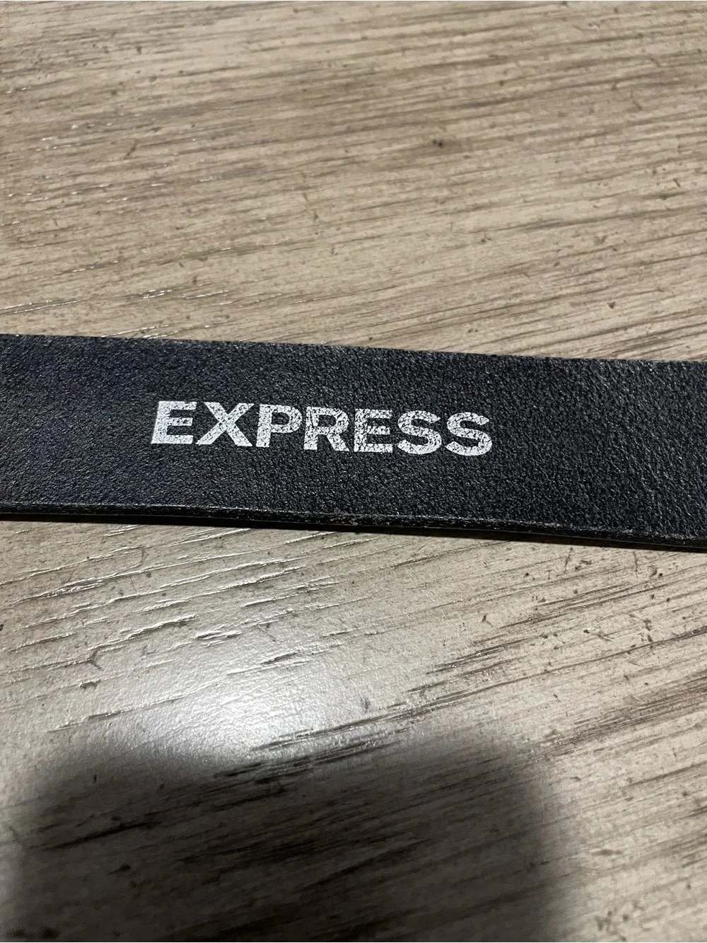 Express women’s black leather belt